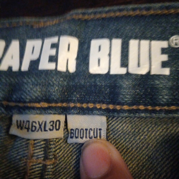 FlyPaper Blue Color Men Bootcut Jeans Size 46X30 Brand New Cozy Casual Outdoors - Picture 4 of 11